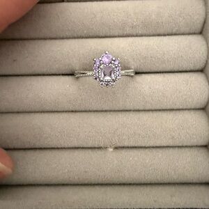 Lavender Gemstone Silver Ring